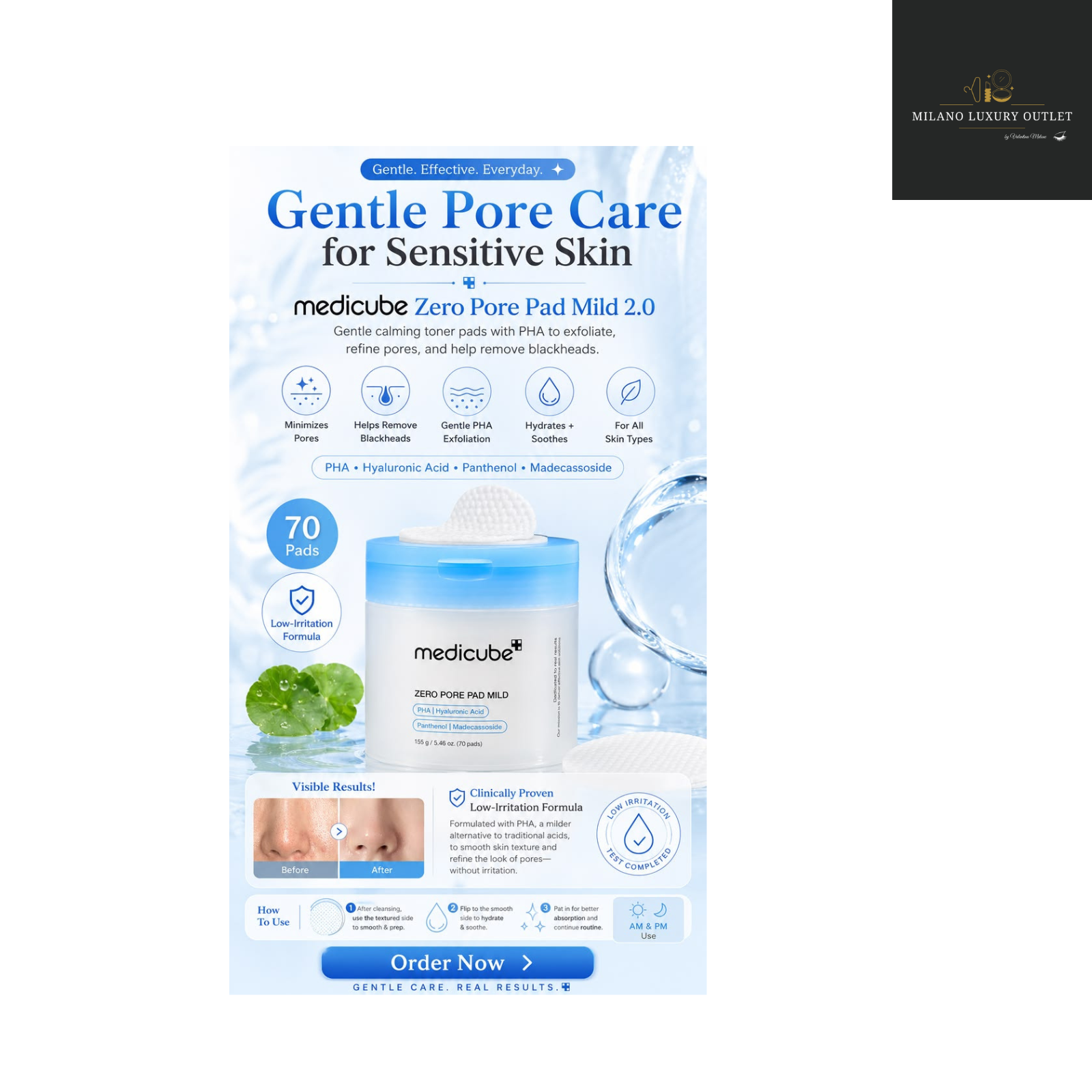MEDICUBE Zero Pore Pad 2.0 - Dischetti esfolianti viso