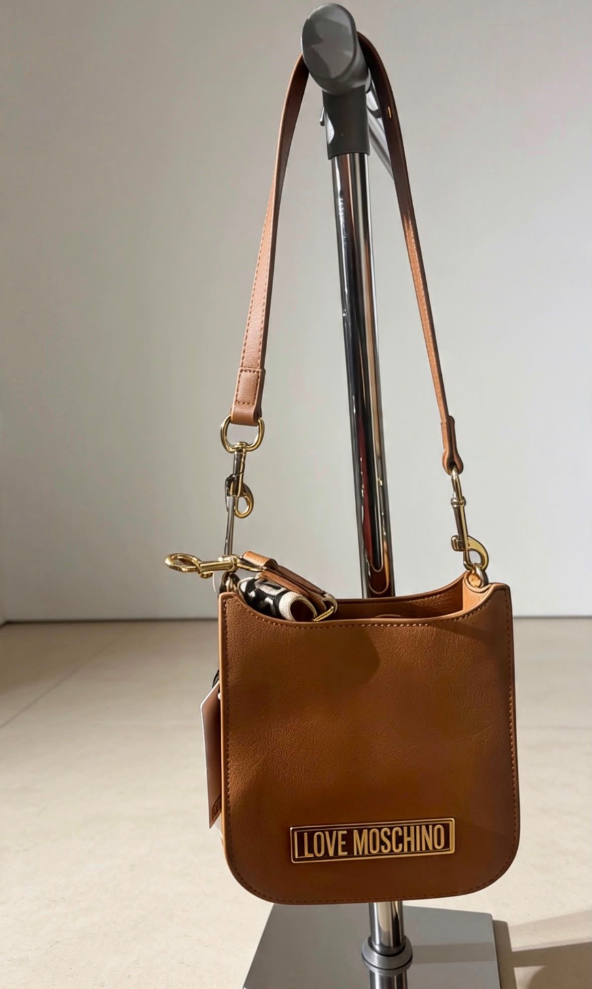 Borsa a spalla Love Moschino BEIGE