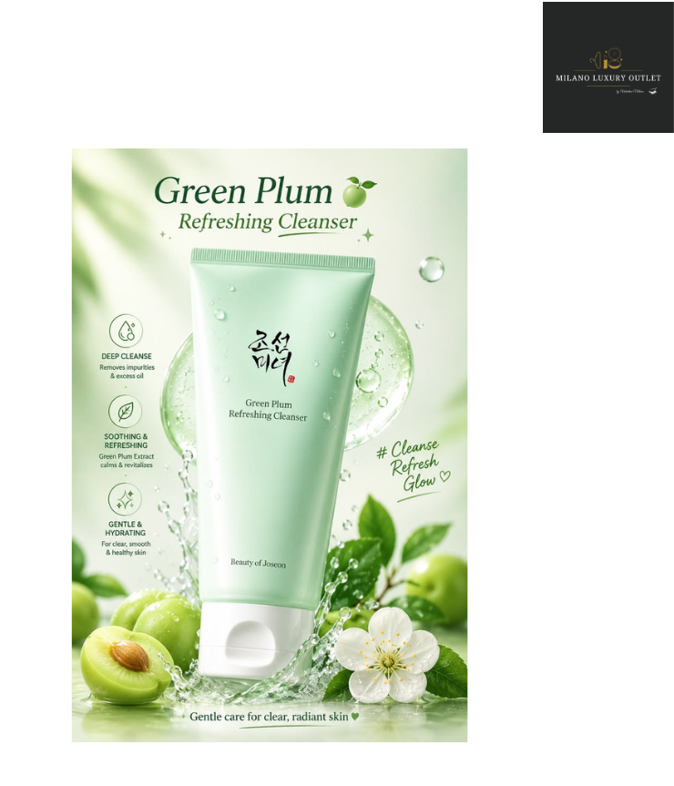 BEAUTY OF JOSEON Green Plum Refreshing Cleanser - Gel detergente a basso pH