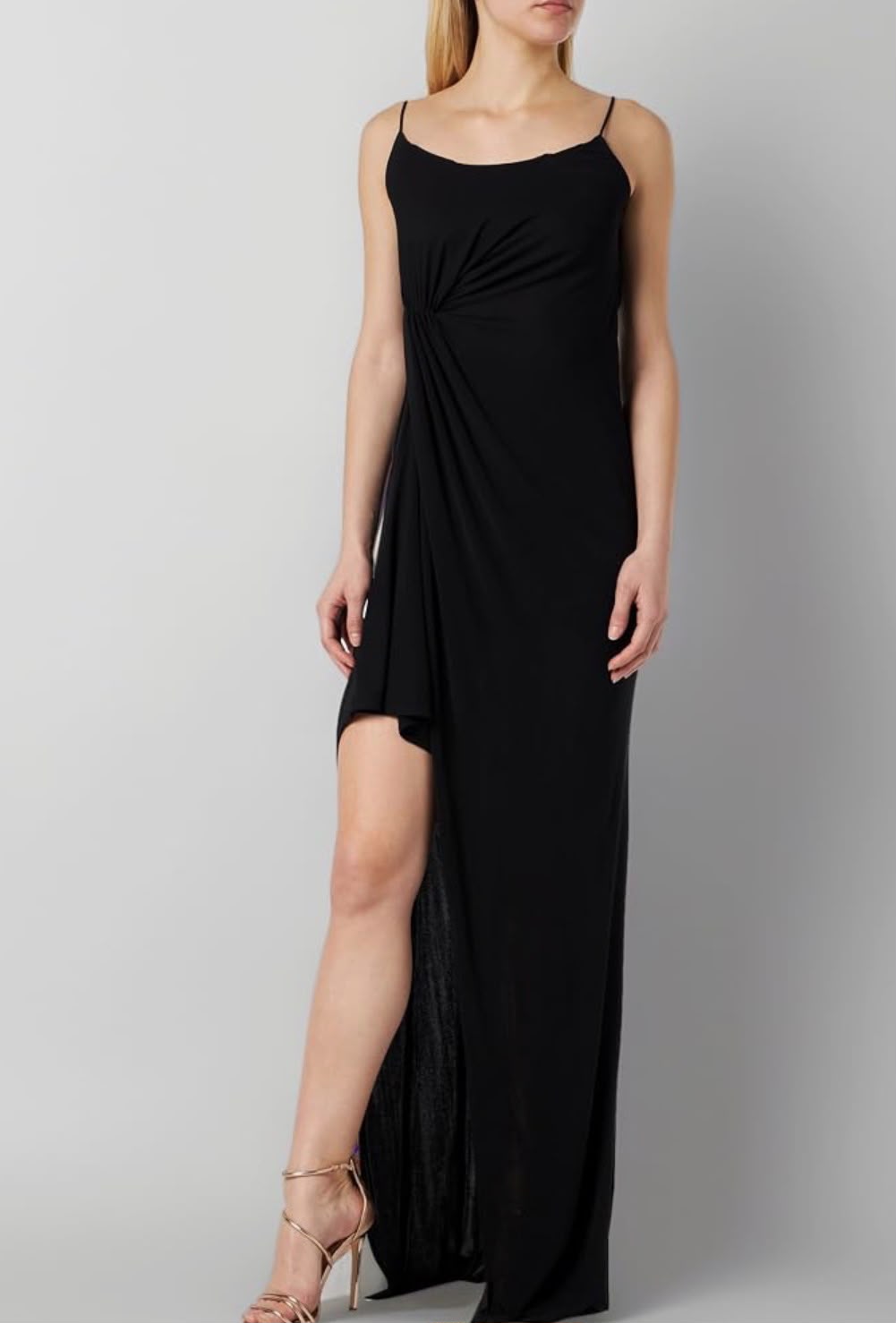 PINKO Abito lungo Capena crepe nero