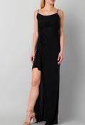 PINKO Abito lungo Capena crepe nero