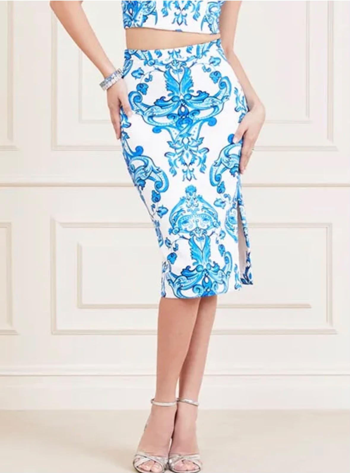Guess by Marciano  MARCIANO BY GUESS LEONARA SKIRT BLUE NOTE