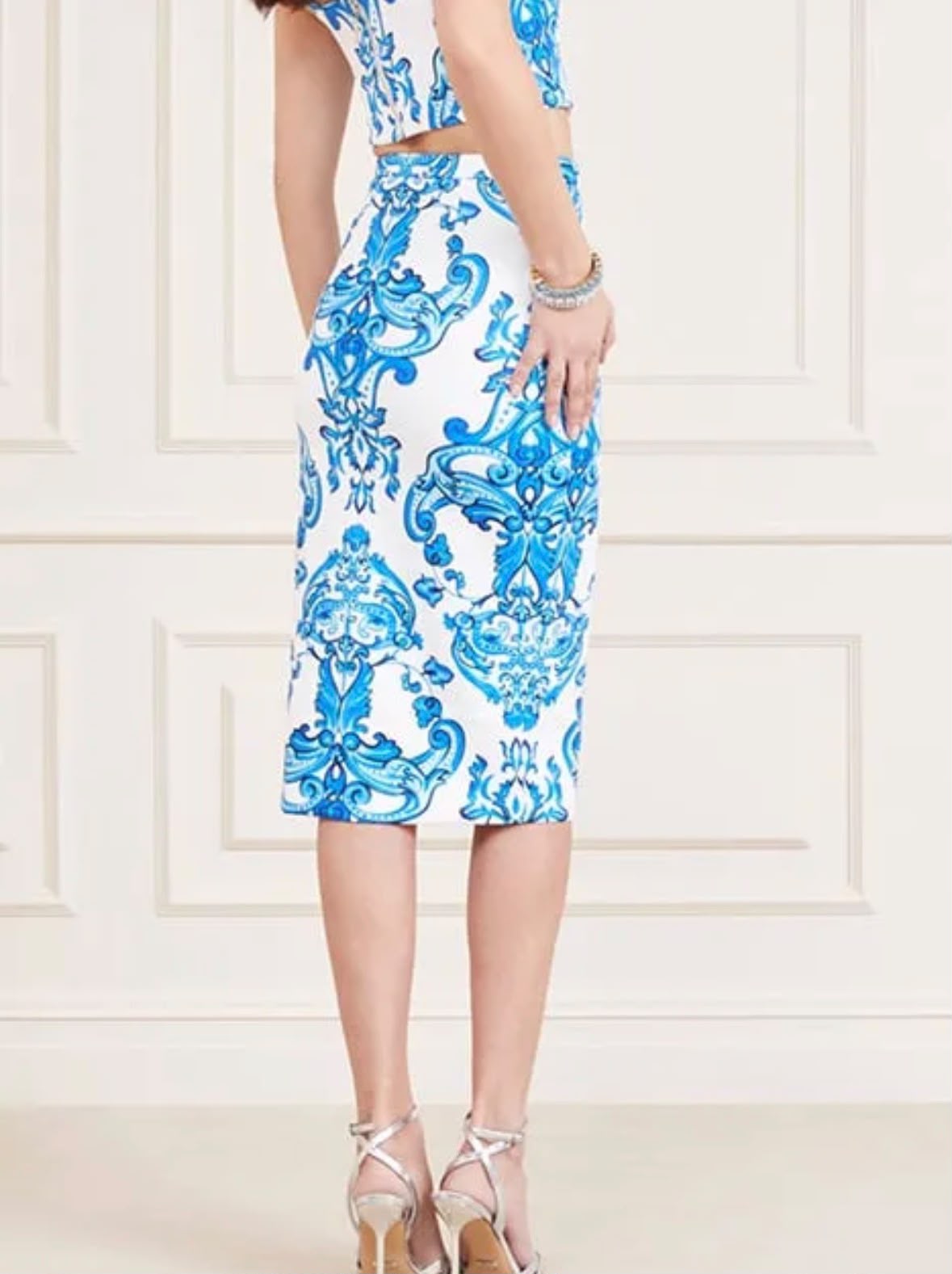 Guess by Marciano  MARCIANO BY GUESS LEONARA SKIRT BLUE NOTE