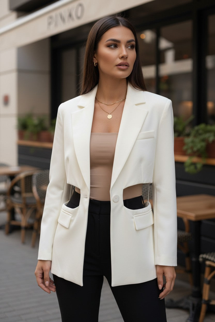 blazer Liu Jo di colore bianco