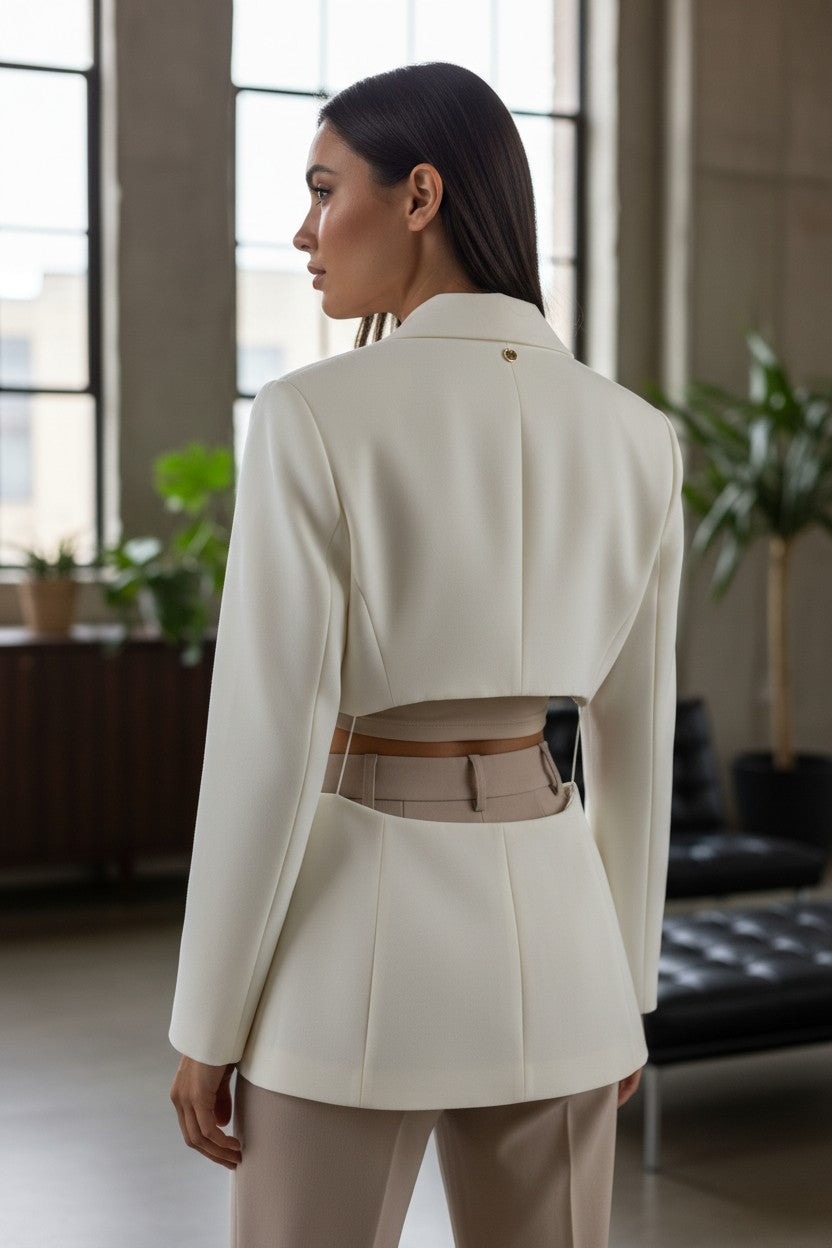 blazer Liu Jo di colore bianco