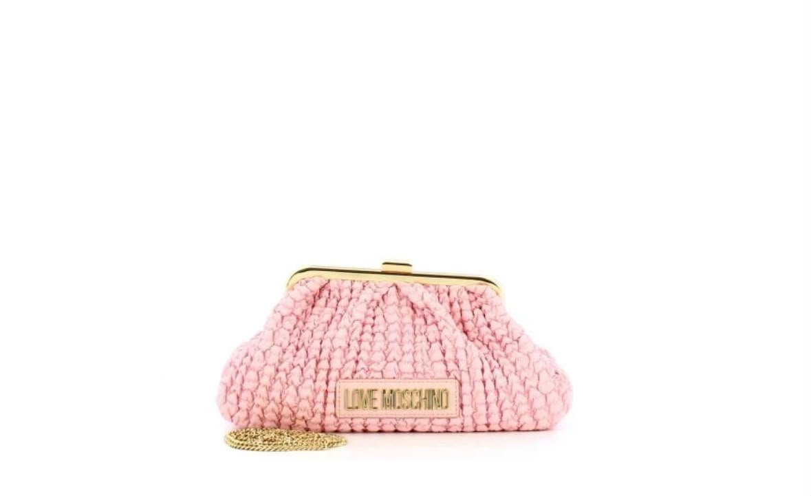 Love Moschino Clutch Plissettata Cipria Cipria
