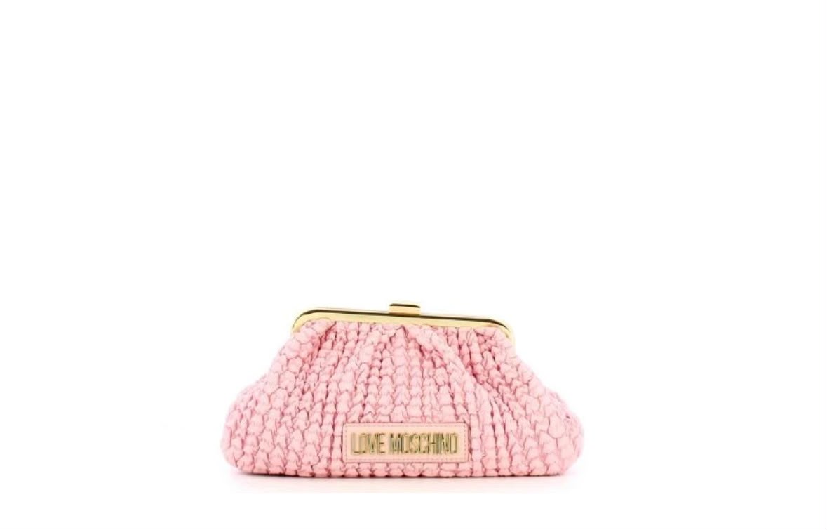 Love Moschino Clutch Plissettata Cipria Cipria