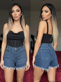 PANTALONCINI "KRISTAL" VITA ALTA CON STASS